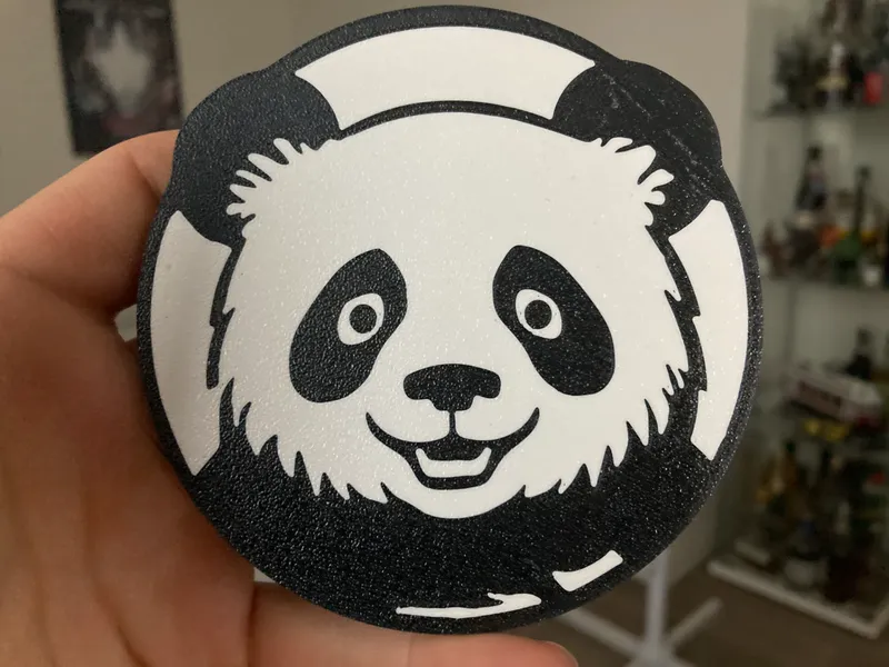 Sottobicchiere Panda gigante, Sottobicchiere Panda in ceramica